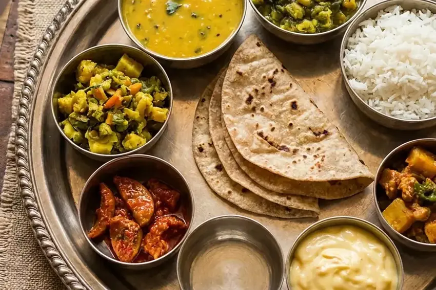 Unlimited Gujarati thali